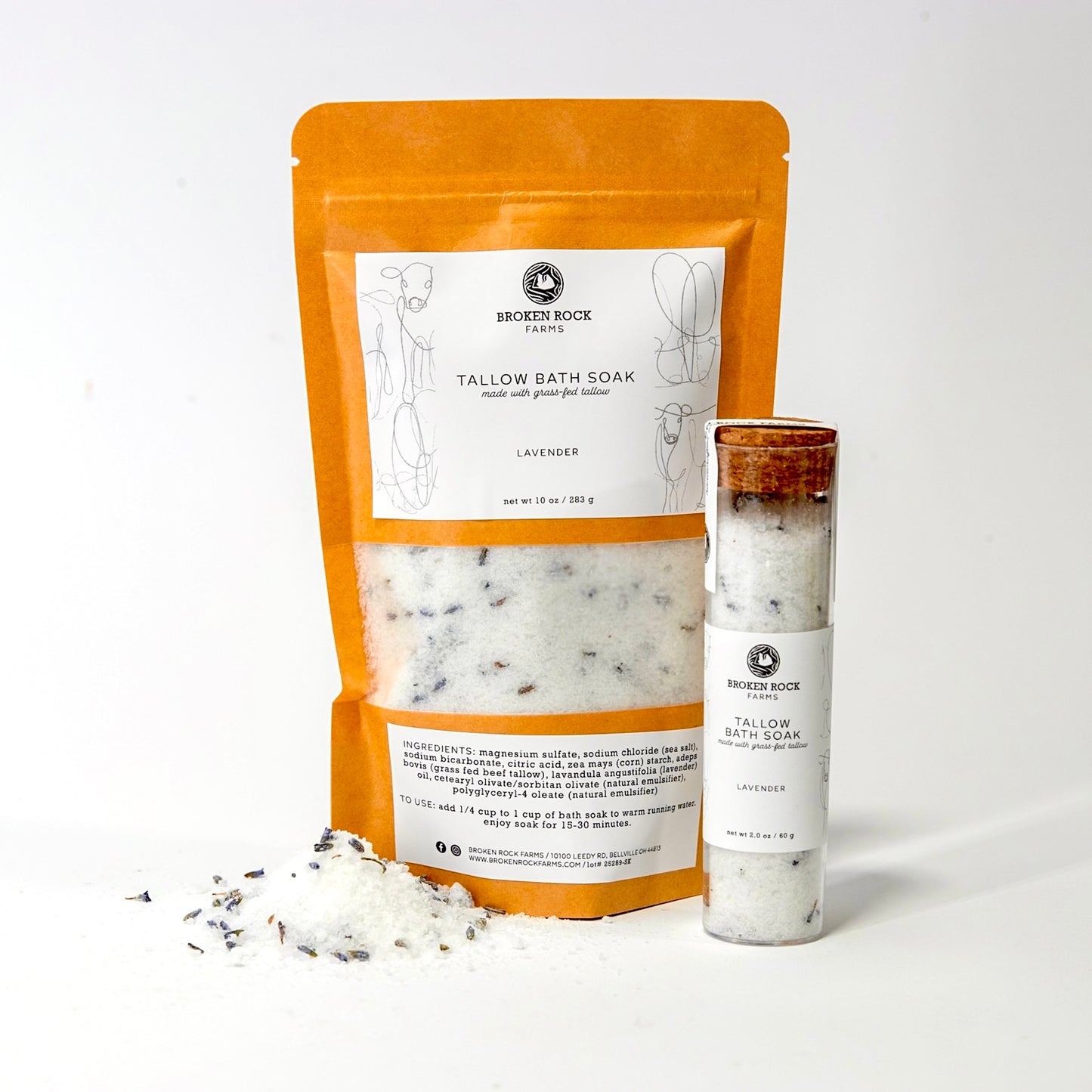 tallow soak | lavender