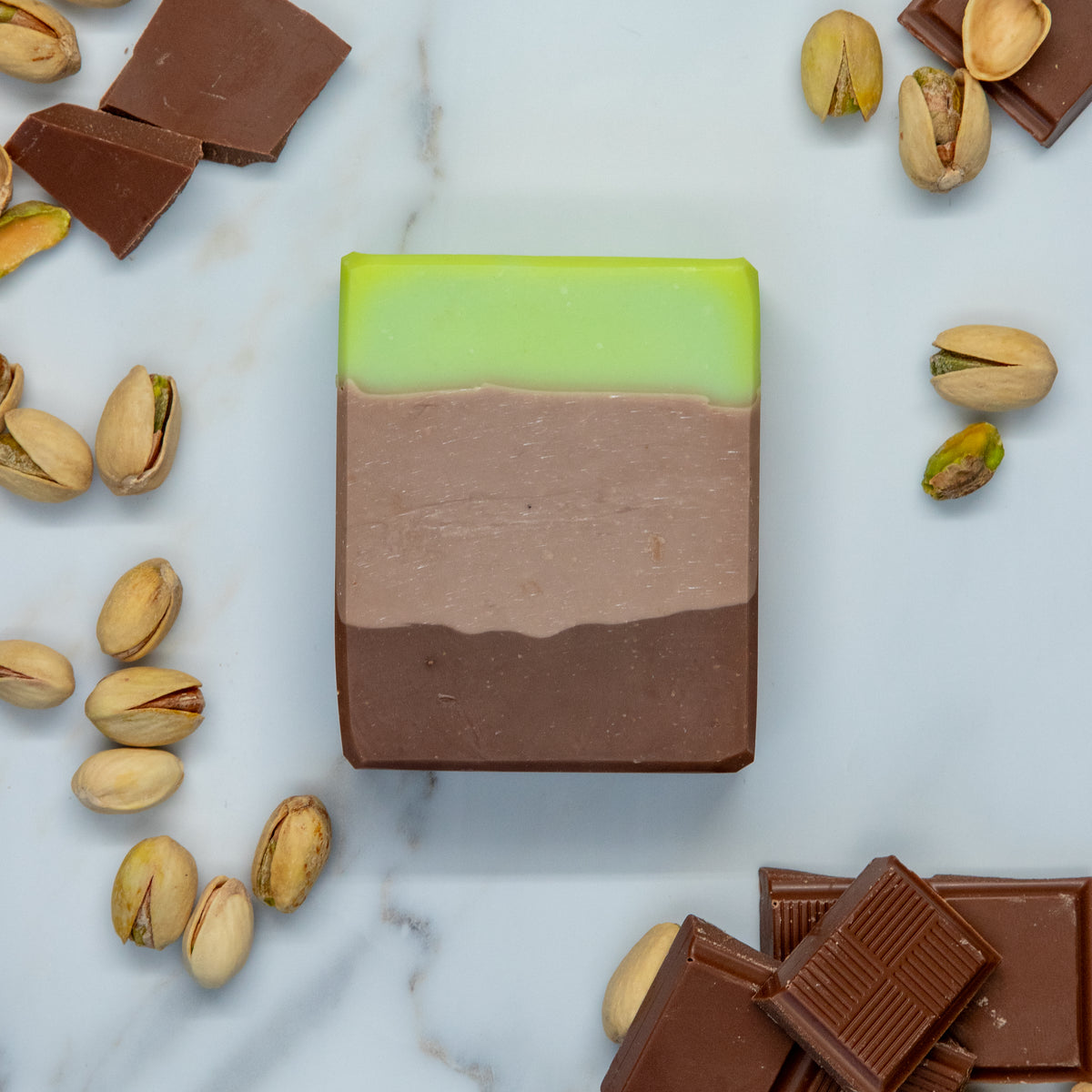 tallow soap | chocolate pistachio
