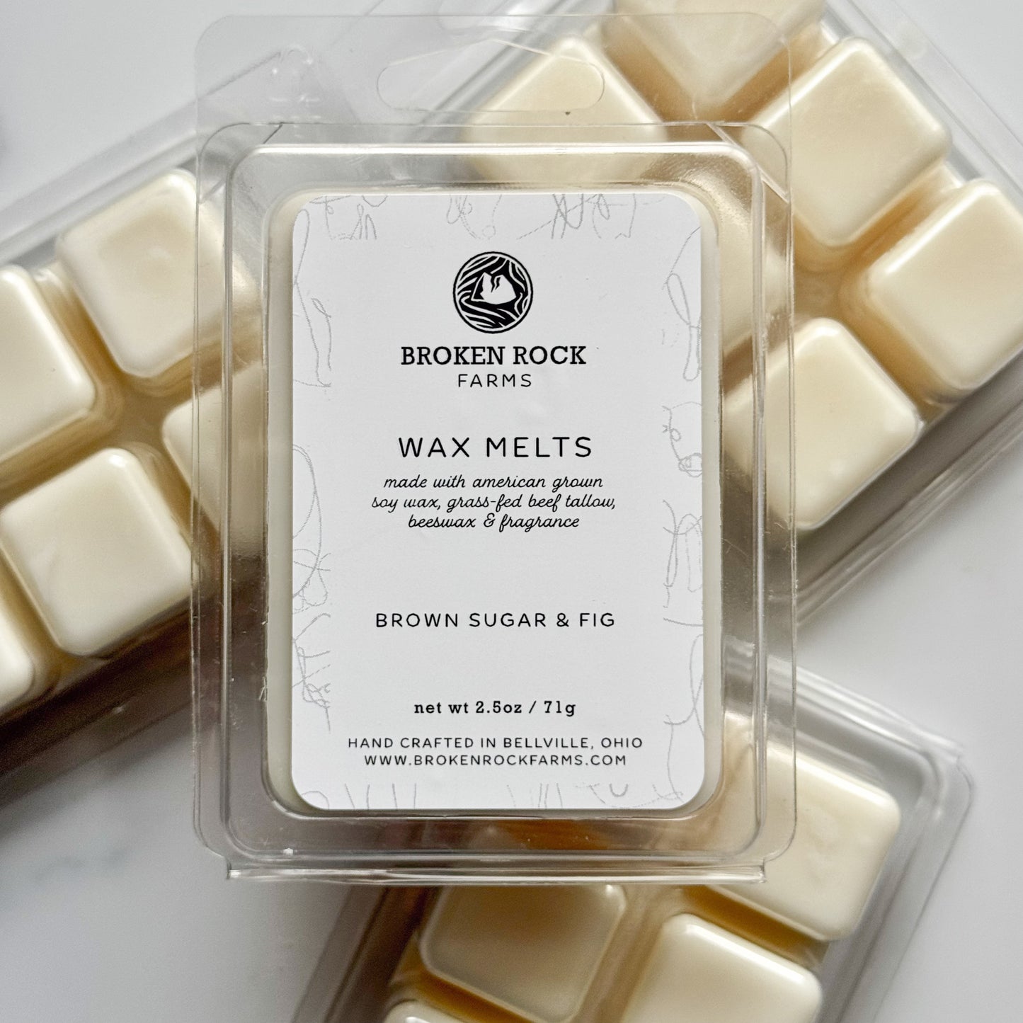 tallow wax melt | brown sugar & fig