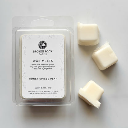 tallow wax melt | honey spiced pear