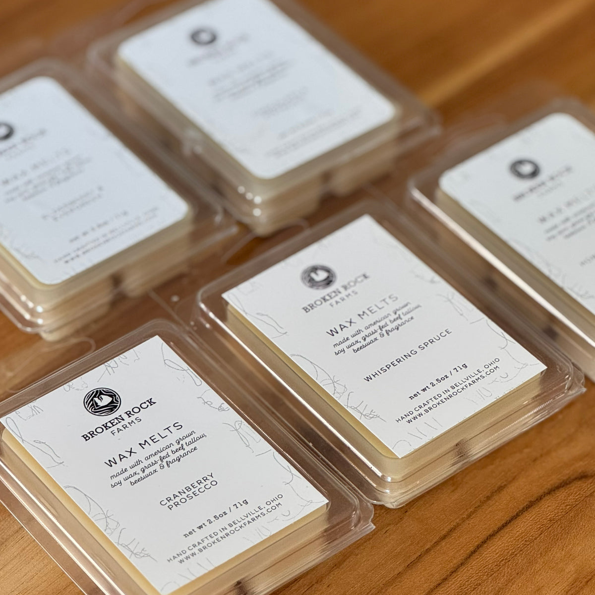 tallow wax melt set | 5 wax melt bundle