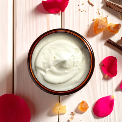 whipped tallow body butter | frankincense & rose