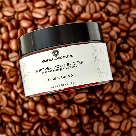 whipped tallow body butter | rise & grind